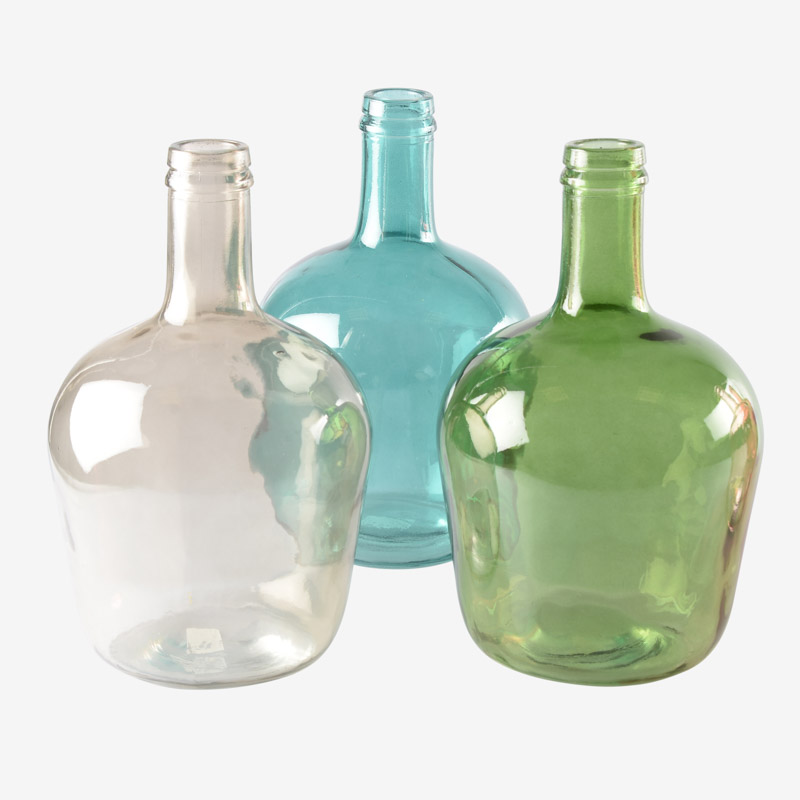 Vase 'Dame Jeanne' vert 4L vert en verre L'Incroyable